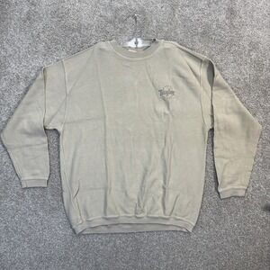 Taylor Guitars Mens XXL Beige Waffle Knit Long Sleeve Sweatshirt